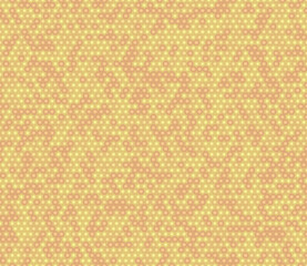 Poster - vector seamless pattern with orange color tones and gradients. features stacked hexagon bold mosaic 