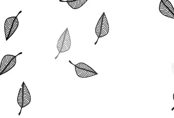 Poster - light silver, gray vector doodle layout.