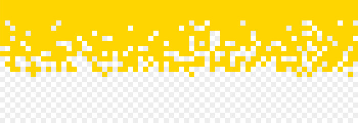 vector pixel background png. yellow pixel banner png. banner for design.