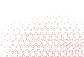 Poster - Light green, red vector template with circles.