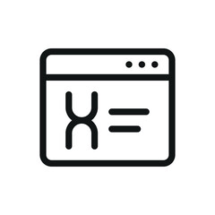 Aufkleber - Genetic engineering app isolated icon, DNA software application vector symbol with editable stroke