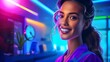 © CYBERUSS - Friendly Receptionist Welcoming Clients in Modern Office Environment