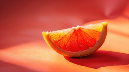 Canvas Print - Slice of red and orange on a bright backdrop