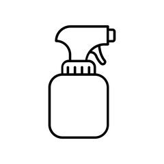 Poster - sprayer icon. outline icon