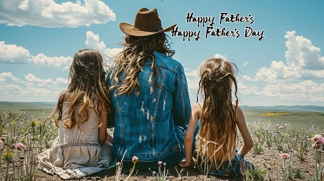 Father's Day celebration background adorned with a gift box mug calendar mustache heart shape
