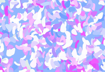 Sticker - Light Pink, Blue vector backdrop with abstract shapes.