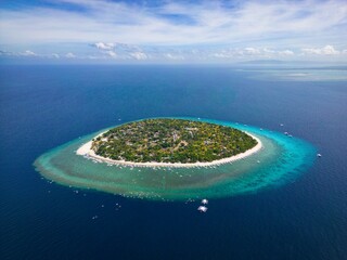 Sticker - Aerial view of the Balicasag Island in Bohol, Philippines