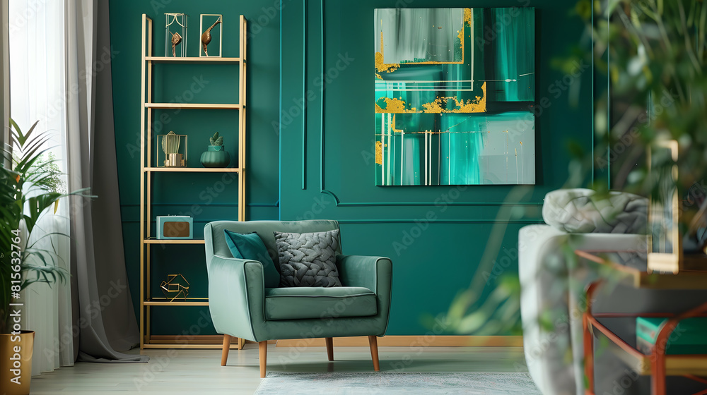 A closer look at Green Modern Luxury Apartment Interior Design