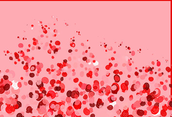 Poster - Light Red vector pattern with lava shapes.