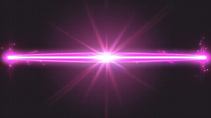 Wall Mural - Optical laser beams, neon light lines. Abstract effect of shiny rays, scanner flares, futuristic safety grid isolated on dark transparent background.