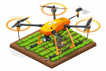 Wall Mural - Agritech drones in sprawling cornfields utilize advanced technology for sustainable management and precision farming in modern agriculture