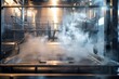 © Ilia Nesolenyi - Industrial dishwasher in a restaurant kitchen with rising steam