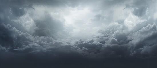 Poster - Grey cloudy sky. copy space available