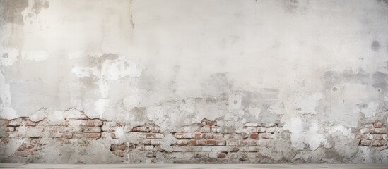 Aufkleber - Corner old white brick wall Grunge background. copy space available