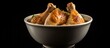 Freshness chicken drumstick in bowl for prepared food ingredient. copy space available