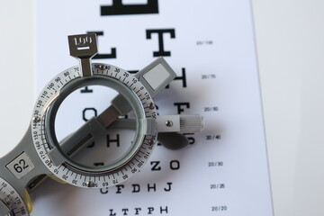 Sticker - eye test chart