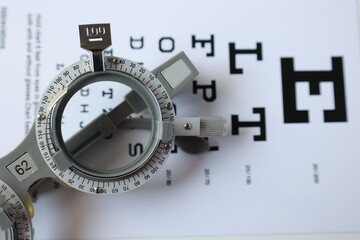 Sticker - Trial frame eyeglasses for eye test 