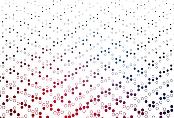 Wall Mural - Light Blue, Red vector cover with spots.