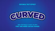 © Taftiyansetiyaadi - Editable curved stylish text effect in modern 3d style