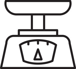 Sticker - Kitchen Scale Icon