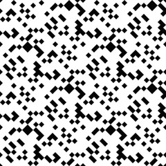 Poster - Seamless abstract black and white geometric pattern background - monochrome vector graphic