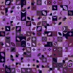Poster - Colorful random curved shape pattern background - abstract vector illustration