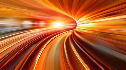Wall Mural - Abstract light trails with motion blur effect