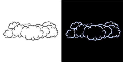 Sticker - smoke vector cloud speech