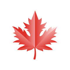 Maple leaf vector logo. Forest and wood symbol sign. Nature tree logo.