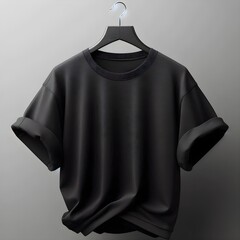 Wall Mural - T-Shirt mockup concept with plain clothing. Ai generative