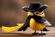 Meet the Charismatic Avian Zorro Sworn to Protect and Entertain