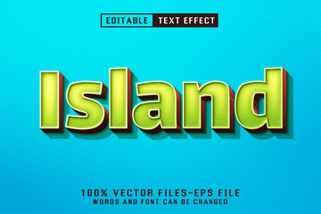Poster - Island Editable Text Effect
