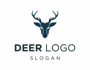 Poster - The logo design is about Deer and was created using the Corel Draw 2018 application with a white background.