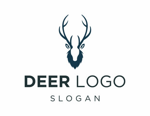 Poster - The logo design is about Deer and was created using the Corel Draw 2018 application with a white background.