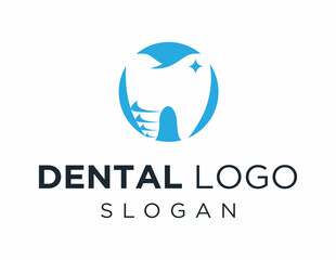 Poster - The logo design is about Dental and was created using the Corel Draw 2018 application with a white background.