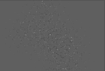 Poster - light silver, gray vector cover with spots.