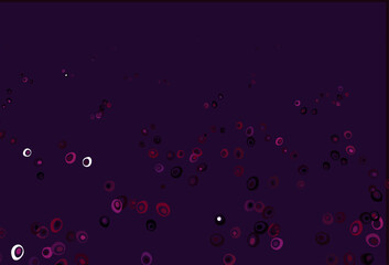 Poster - light pink vector texture with disks.