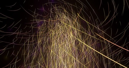 Poster - A dynamic swirl of vibrant lights