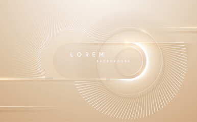 Fototapete - Abstract soft golden lines background