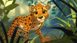 © Ирина Щукина - cartoon cheetah