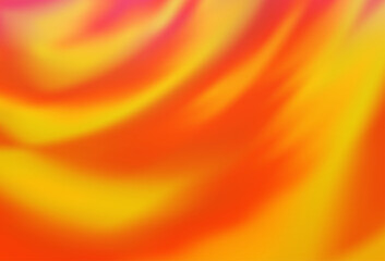 Poster - light orange vector colorful blur backdrop.