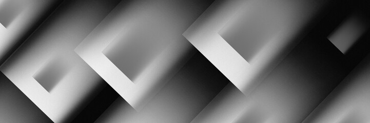 Black white grainy gradient background dark gray monochrome geometry design  texture website header backdrop design,wallpaper,  black grey and white abstract background
