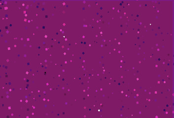 Poster - light pink vector pattern in polygonal style with circles.