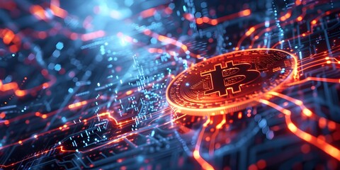 Poster - bitcoin and decentralized finance powering the digital transformation of the financial sector with b