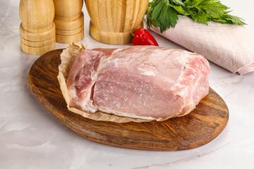 Wall Mural - Raw uncooked pork meat loin