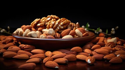 Wall Mural - nuts seeds UHD Wallpaper