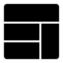 layout glyph icon