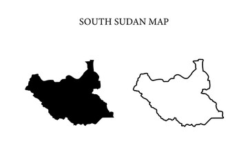 South Sudan region map