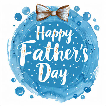 Father's Day celebration background adorned with a gift box mug calendar mustache heart shape