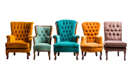 Wall Mural - Stylish Accent Chairs for Decor on Transparnt background